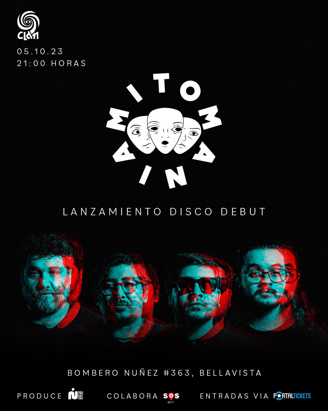 NACIONAL | MITOMANIA anuncia lanzamiento de su disco debut este 05 de octubre en el mítico Bar el Clan