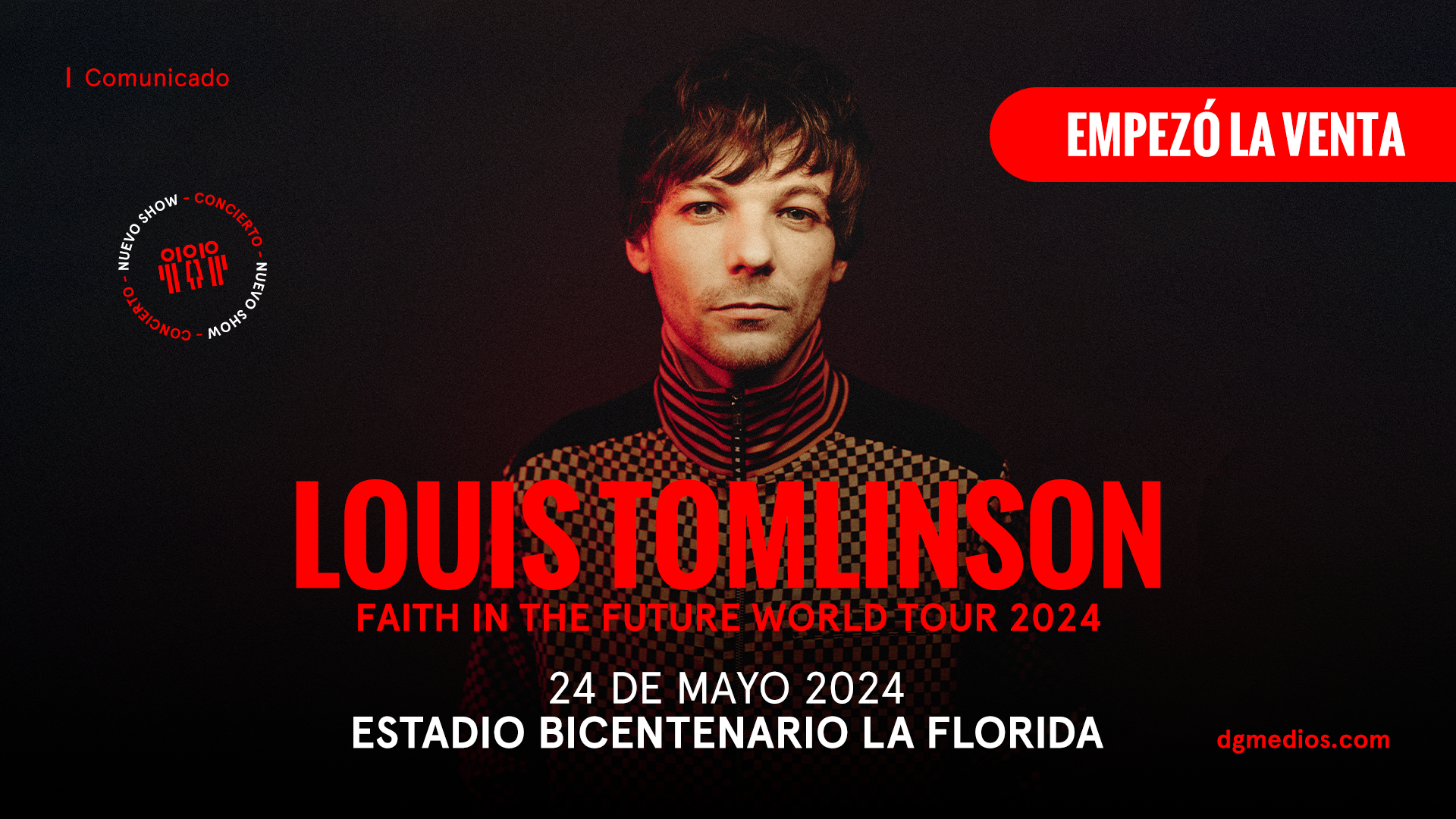 EVENTOS | Comenzó la venta general para Louis Tomlinson en Chile