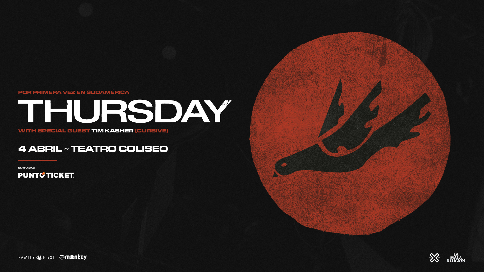 EVENTOS | Los íconos del post-hardcore Thursday confirman su debut en Chile: 4 de abril