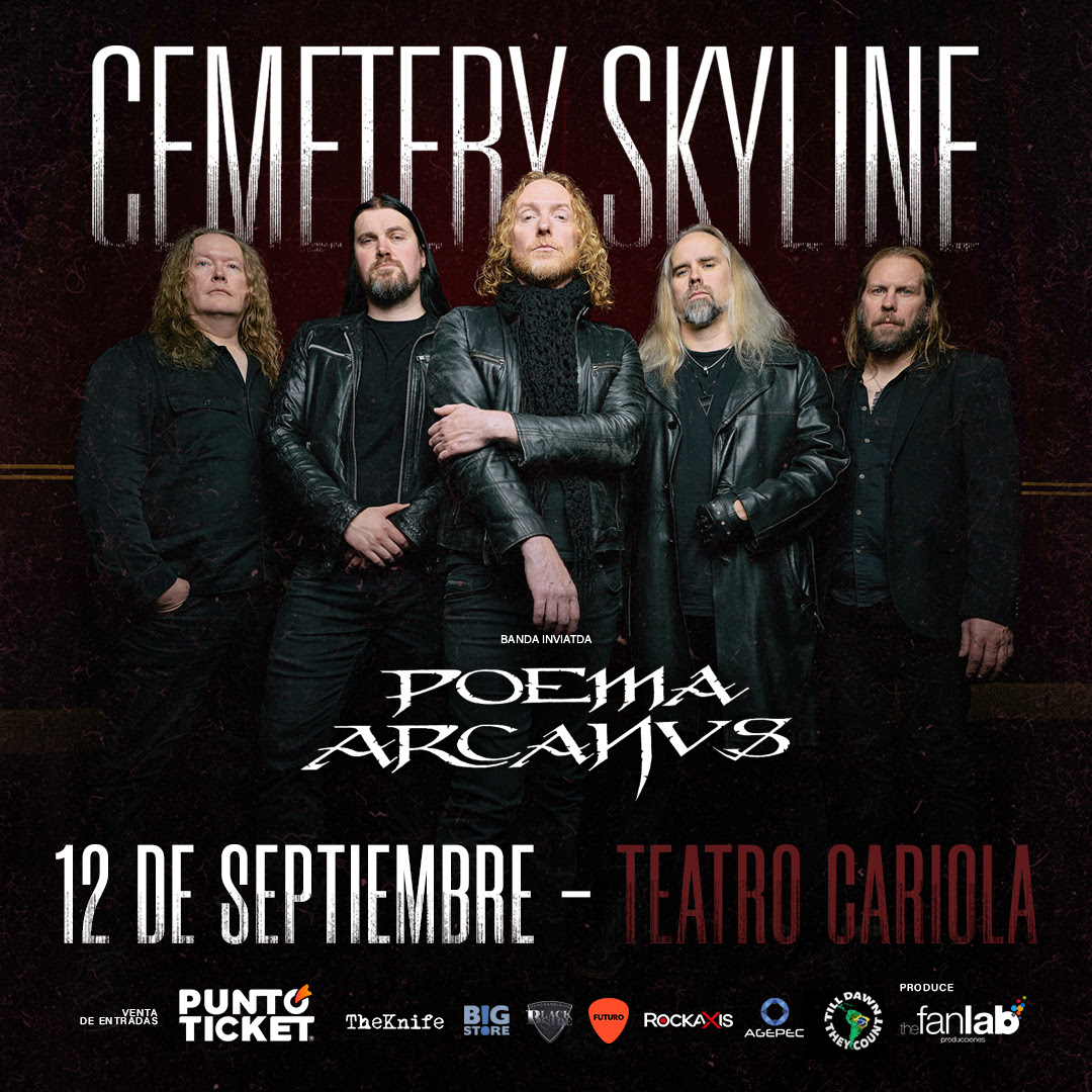 EVENTOS | ¡Debut oscuro y poderoso! Cemetery Skyline anuncia su primer concierto en Chile