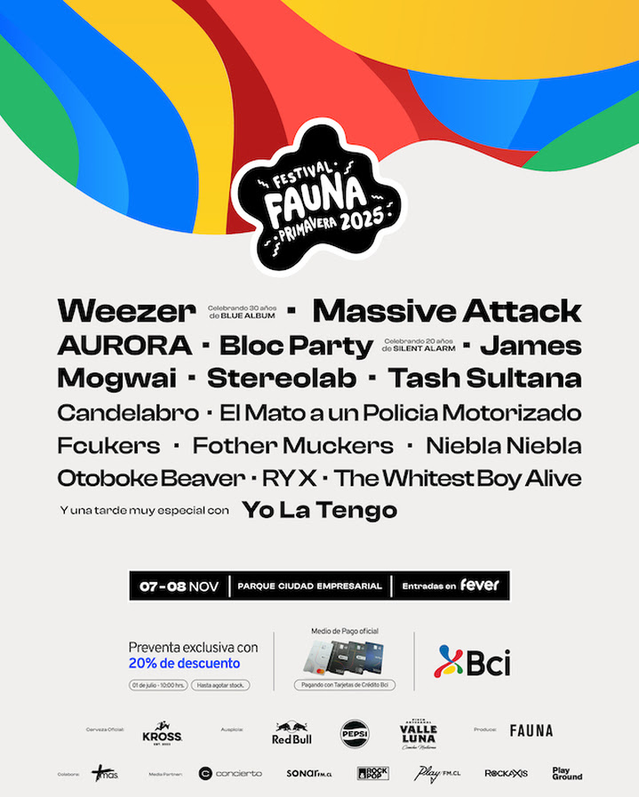 EVENTOS | Festival Fauna Primavera confirma line up y venta de entradas para su edición 2025