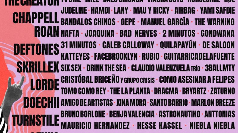 EVENTOS | SABRINA CARPENTER, TYLER, THE CREATOR, CHAPPELL ROAN, DEFTONES, SKRILLEX, LORDE, DOECHII, TURNSTILE, LEWIS CAPALDI, LOS BUNKERS    ENCABEZAN LOLLAPALOOZA CHILE 2026