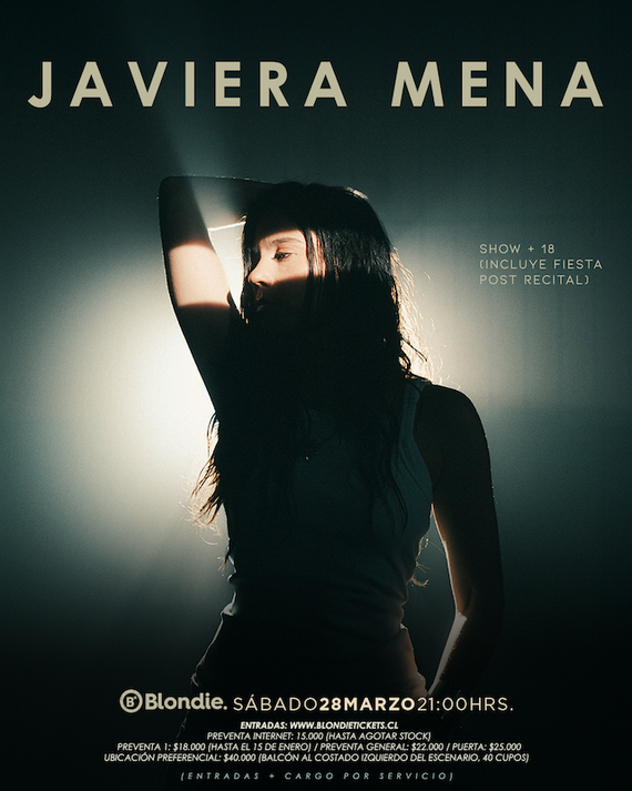 EVENTOS | Pop, electrónica y baile: Javiera Mena regresa a Blondie con un show imperdible