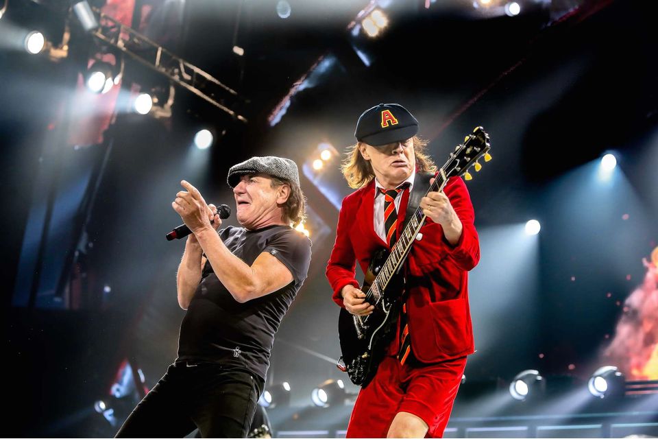 AC/DC in concert at the MGM Grand Garden Arena, Las Vegas, America - 05 Feb 2016